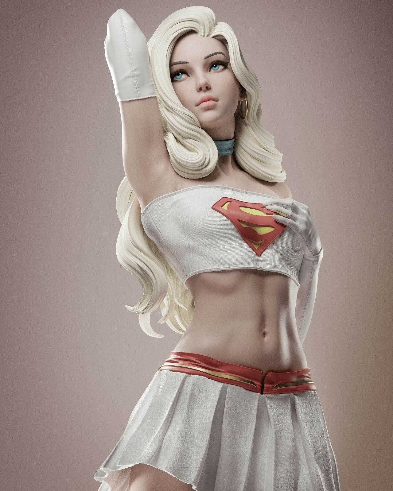 1456 Supergirl - DC Comics - STL 3D Print Files - 3D Printed Garage Kit ガレージキット Resin Model Scale Figure フィギュア