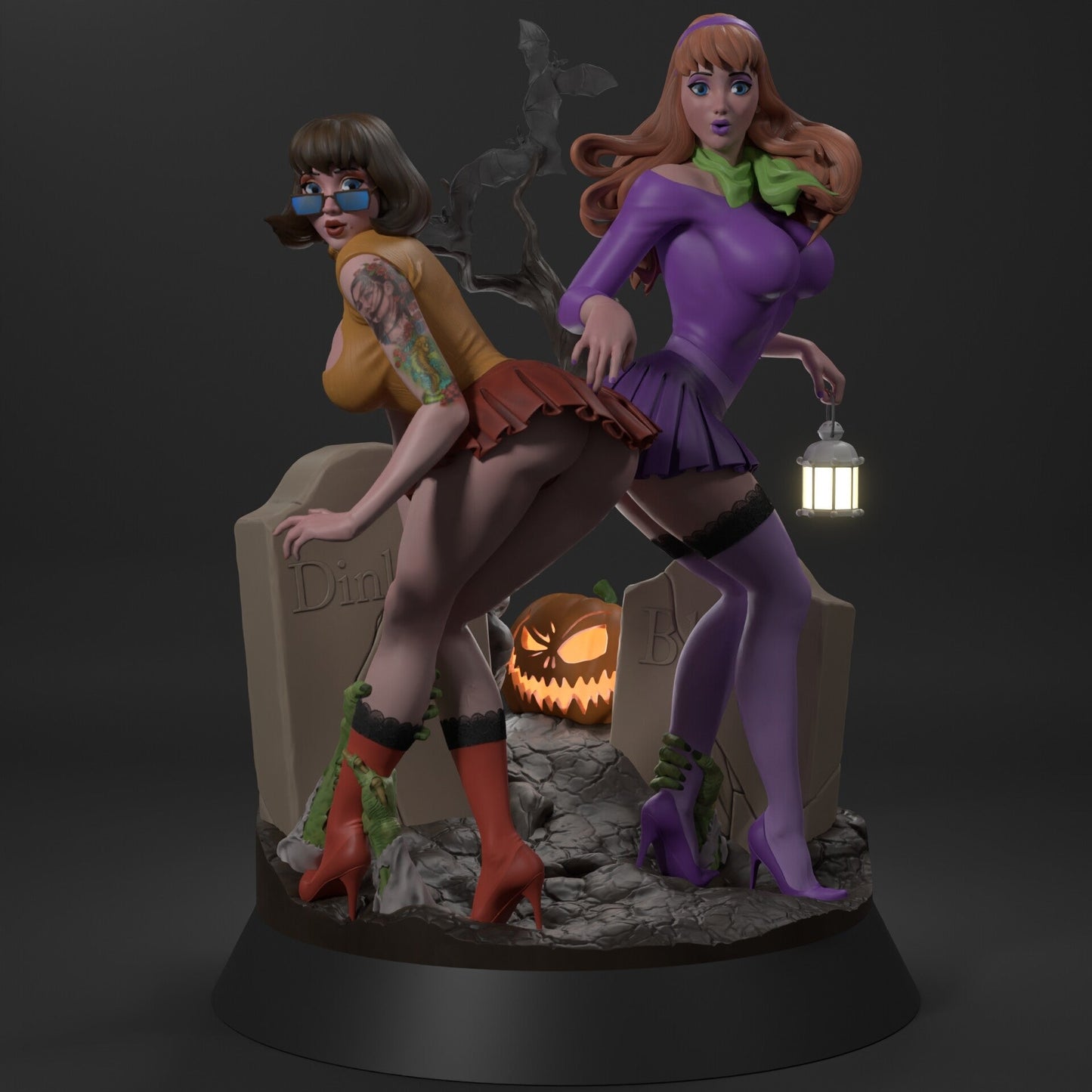 Daphne and Velma Special Edition - Scooby-Doo - STL 3D Print Files - 3D Printed Garage Kit ガレージキット Resin Model Scale Figure フィギュア