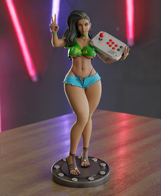 Laura Matsuda Special Edition - Street Fighter - STL 3D Print Files - 3D Printed Garage Kit ガレージキット Resin Model Scale Figure フィギュア