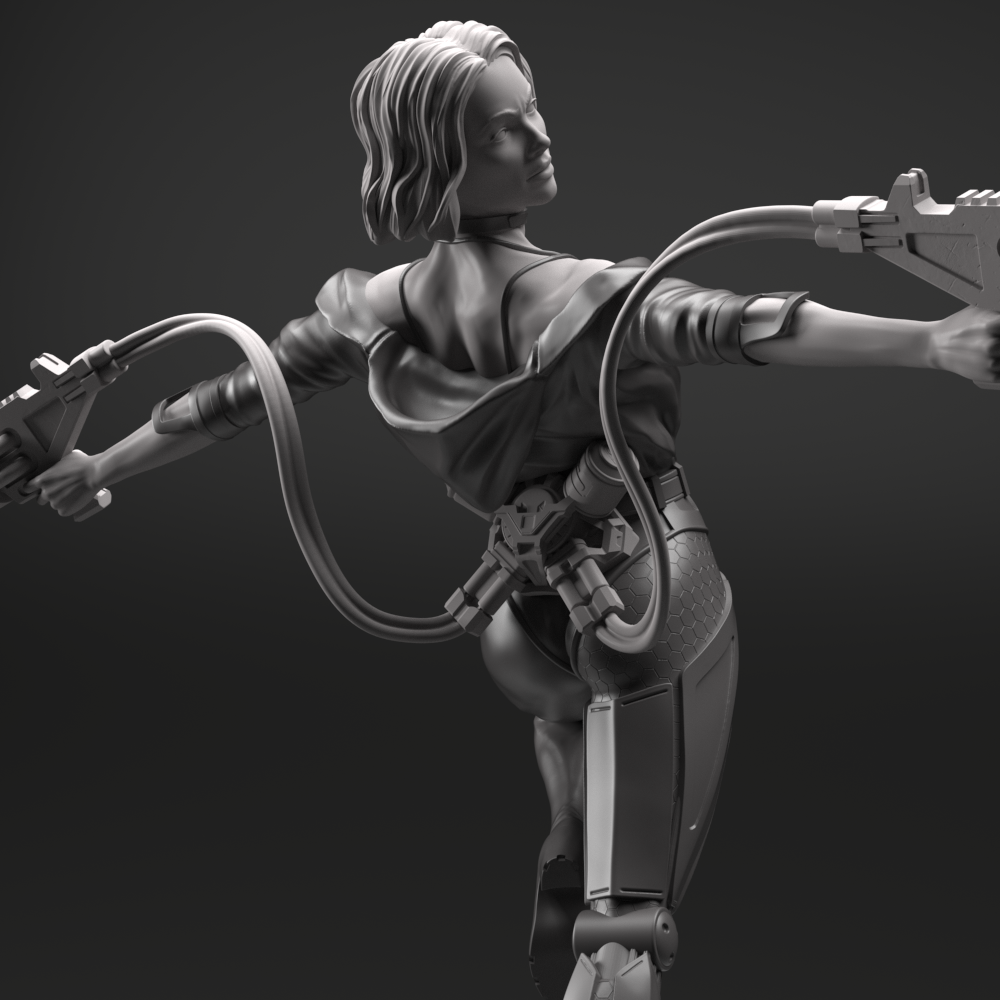 The Lady Killer Special Edition - STL 3D Print Files - 3D Printed Garage Kit ガレージキット Resin Model Scale Figure フィギュア