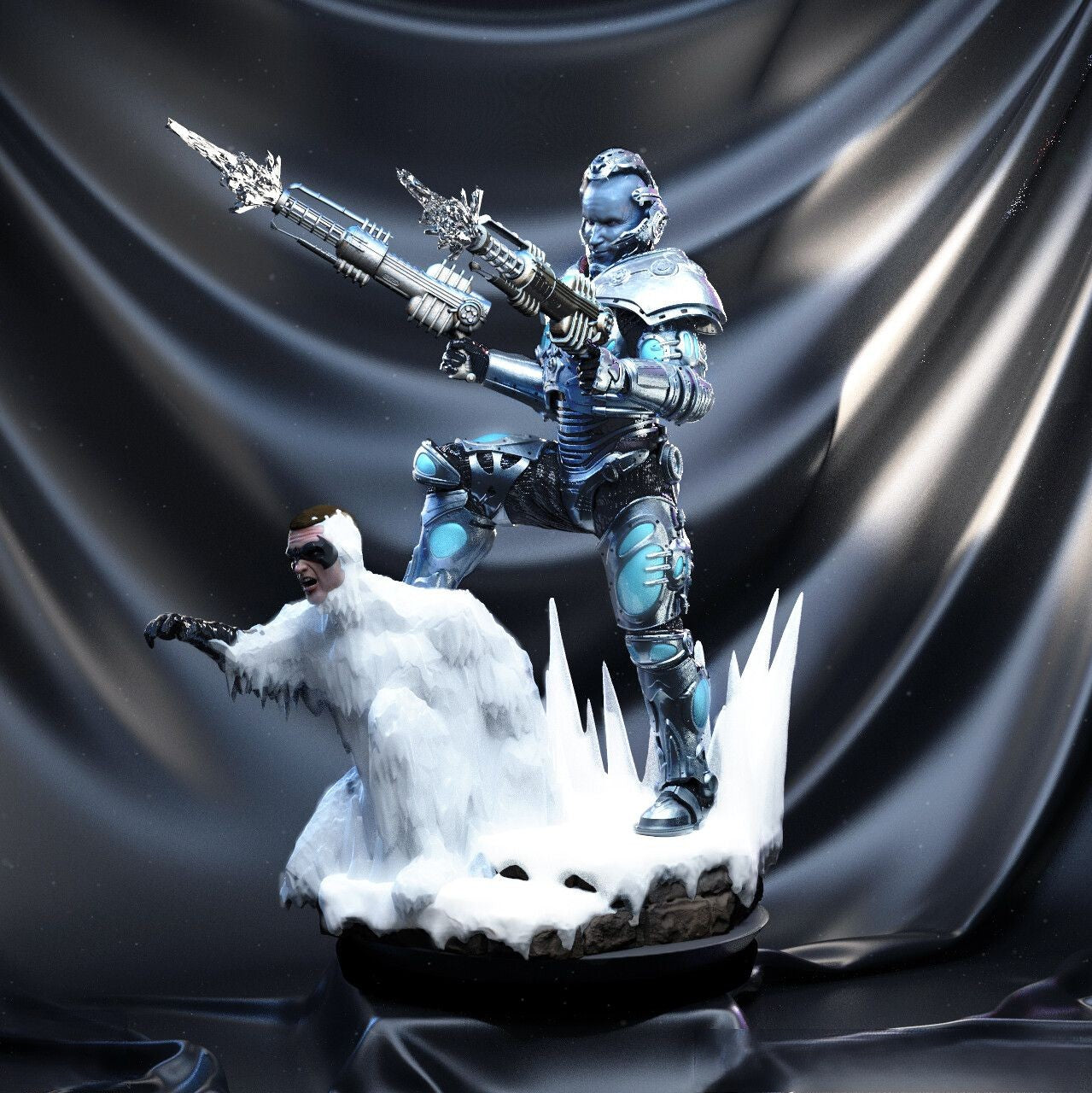 Mr Freeze - Arnold Schwarzenegger - Batman - STL 3D Print Files - 3D Printed Garage Kit ガレージキット Resin Model Scale Figure フィギュア