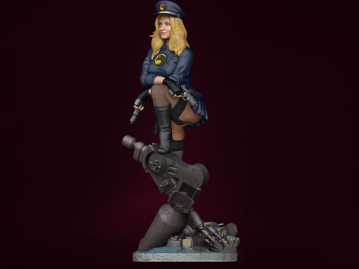 Lady Blackhawk Special Edition - DC Comics - STL 3D Print Files - 3D Printed Garage Kit ガレージキット Resin Model Scale Figure フィギュア