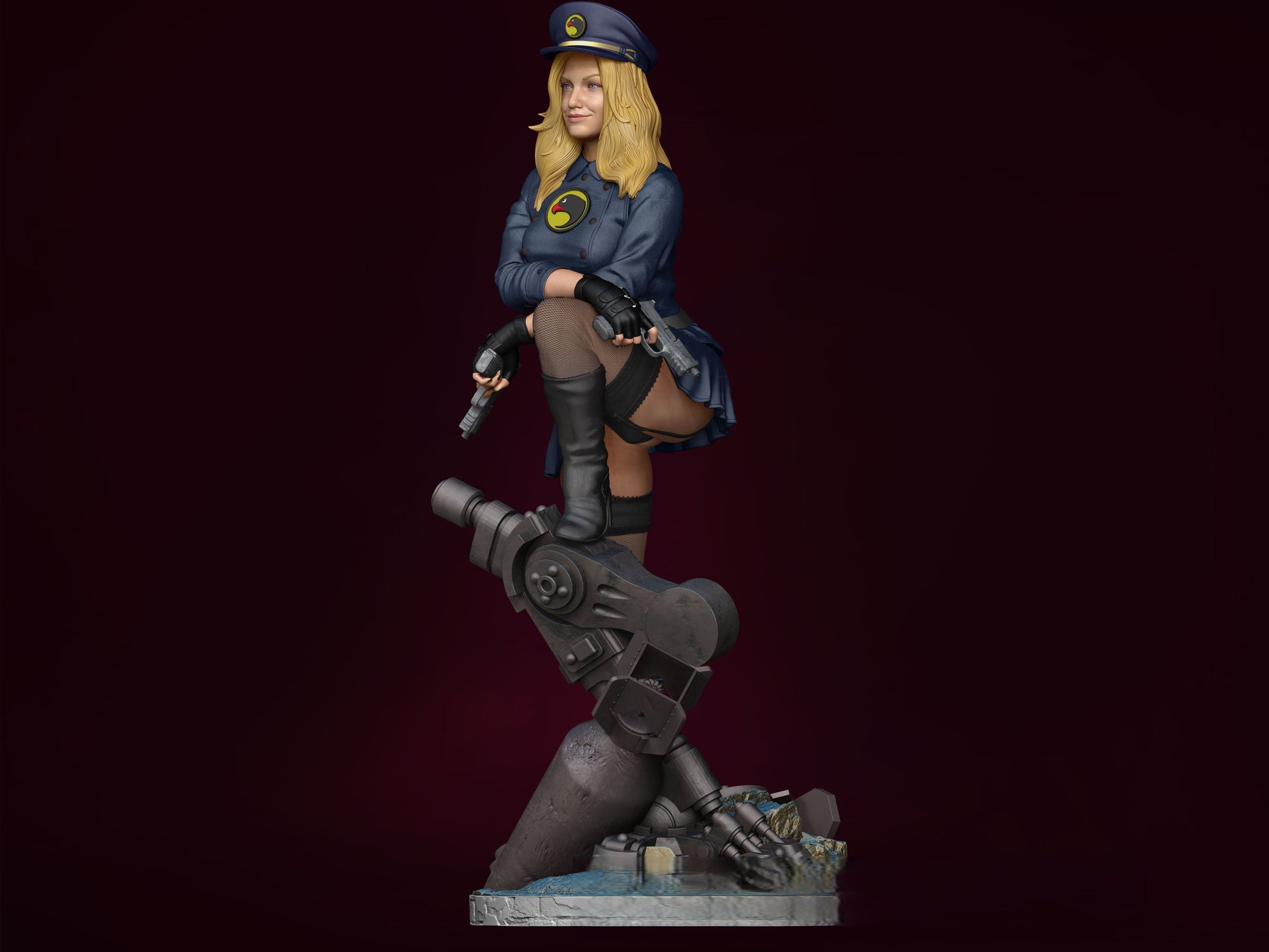 Lady Blackhawk Special Edition - DC Comics - STL 3D Print Files - 3D Printed Garage Kit ガレージキット Resin Model Scale Figure フィギュア