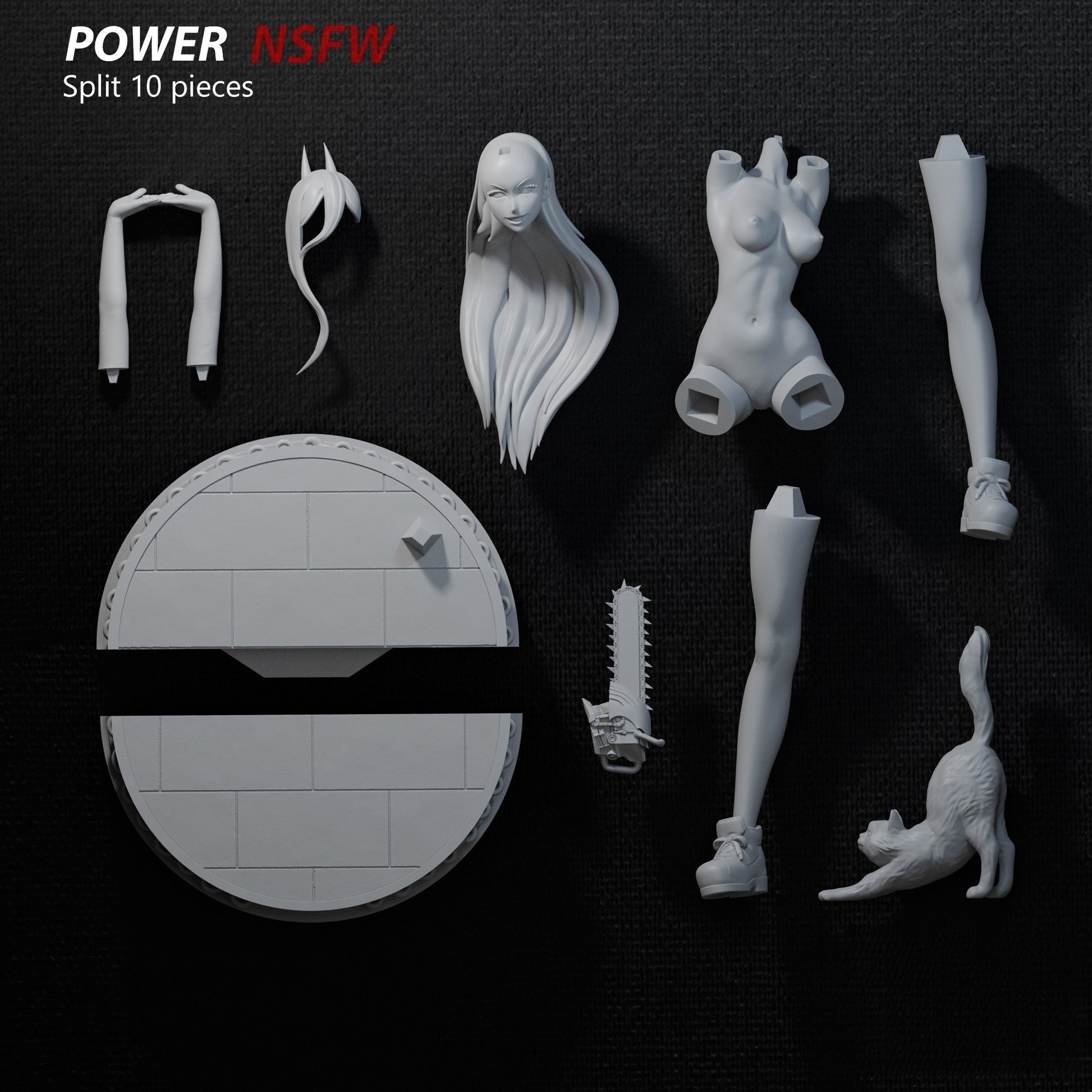 1519 Power Special Edition - Chainsaw Man - STL 3D Print Files - 3D Printed Garage Kit ガレージキット Resin Model Scale Figure フィギュア