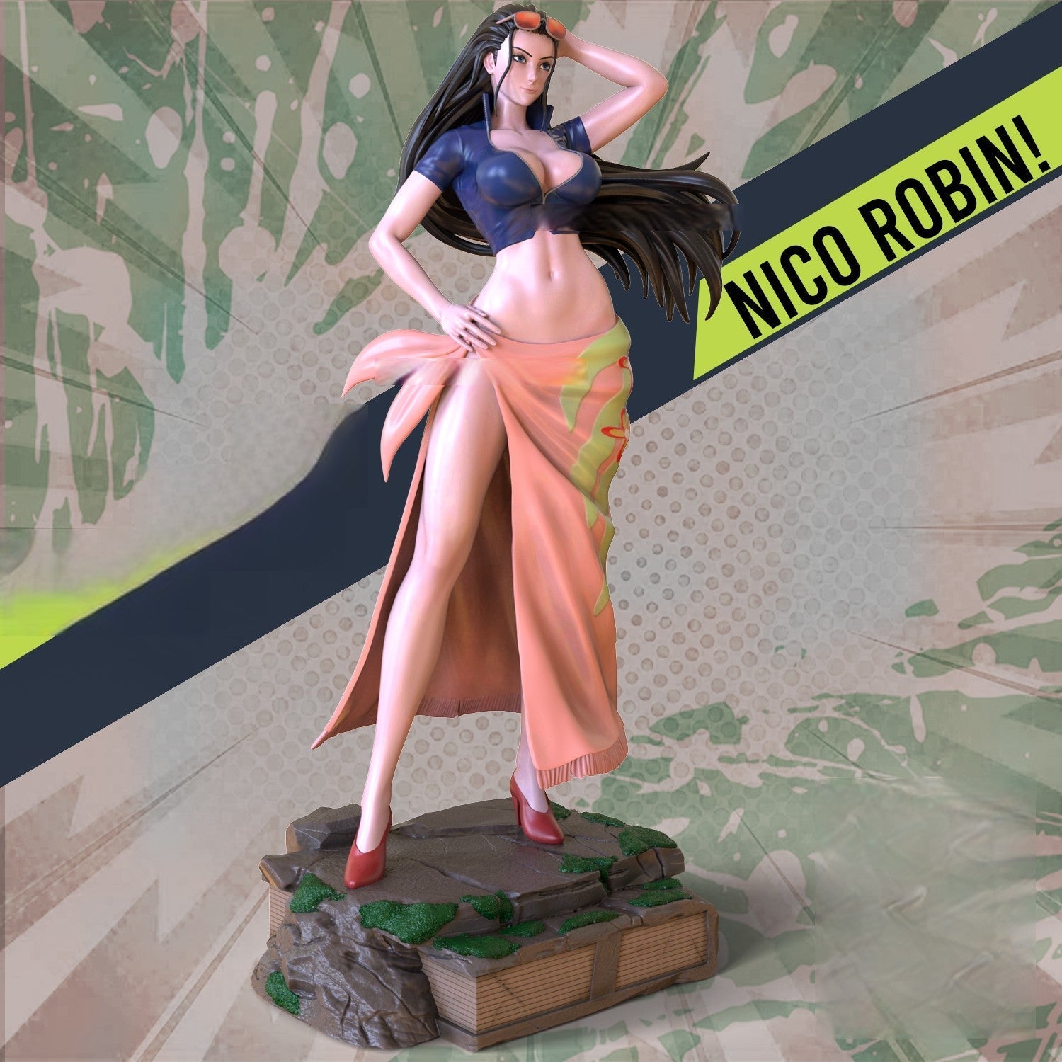 Nico Robin Special Edition - One Piece - STL 3D Print Files - 3D Printed Garage Kit ガレージキット Resin Model Scale Figure フィギュア