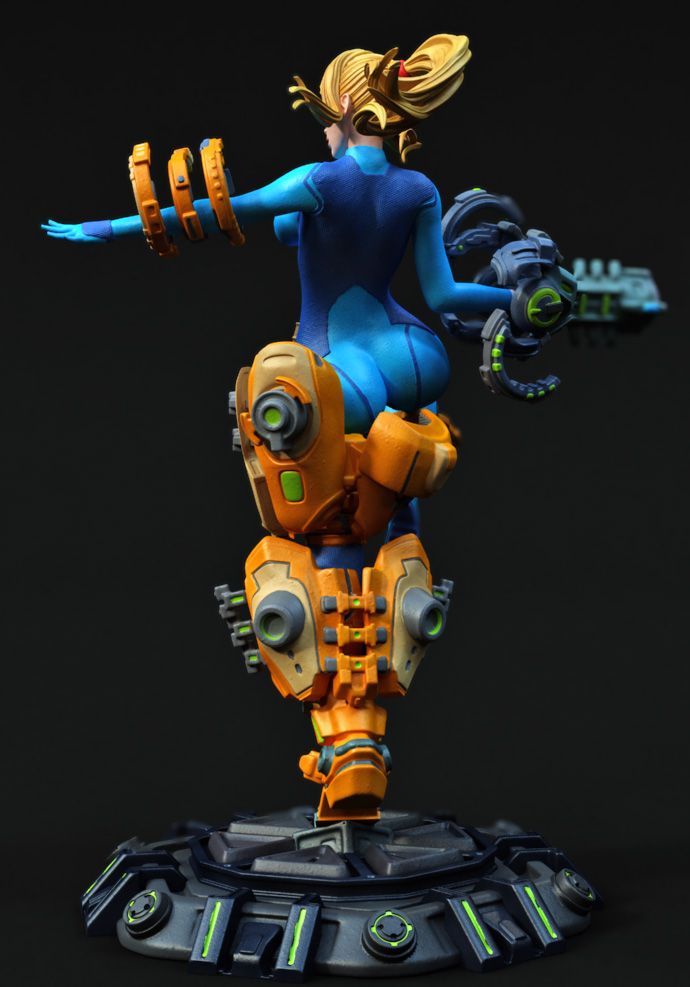 Samus Aran Special Edition - STL 3D Print Files - 3D Printed Garage Kit ガレージキット Resin Model Scale Figure フィギュア