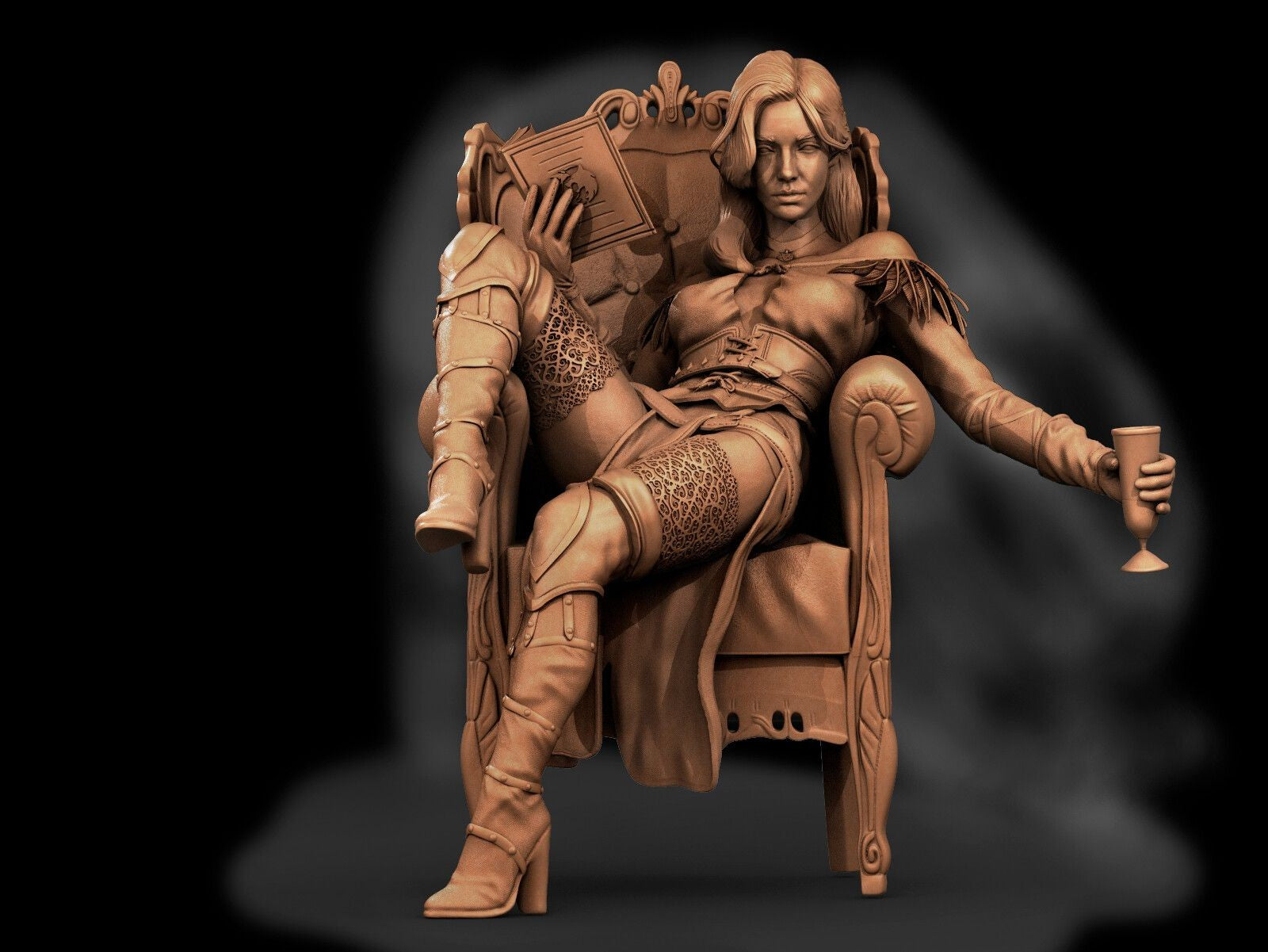 Yennefer of Vengerberg - STL 3D Print Files - 3D Printed Garage Kit ガレージキット Resin Model Scale Figure フィギュア