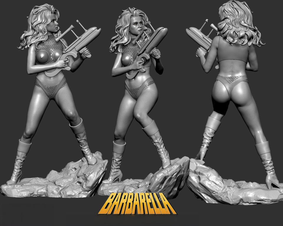 Barbarella Special Edition - STL 3D Print Files - 3D Printed Garage Kit ガレージキット Resin Model Scale Figure フィギュア