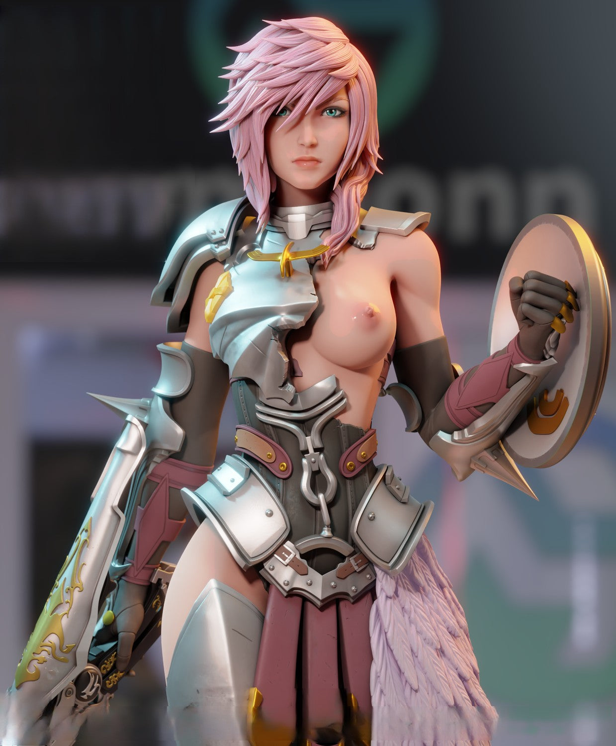 Lightning Special Edition - Final Fantasy - STL 3D Print Files - 3D Printed Garage Kit ガレージキット Resin Model Scale Figure フィギュア