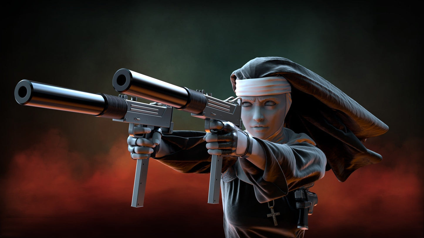 SISTER MARY Special Edition - STL 3D Print Files - 3D Printed Garage Kit ガレージキット Resin Model Scale Figure フィギュア
