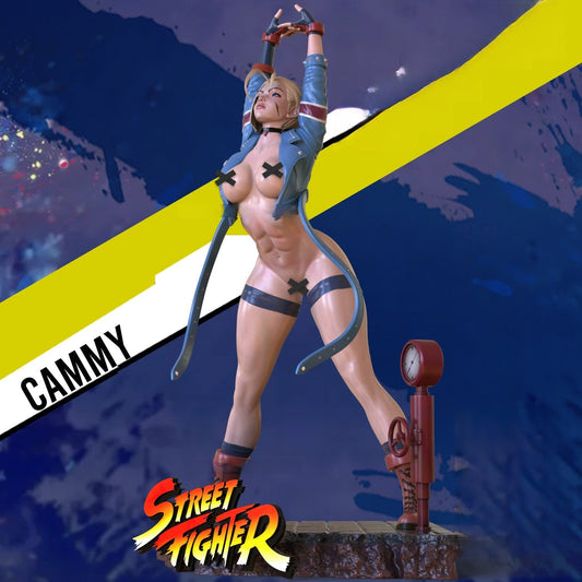 1351 Cammy Special Edition - Street Fighter - STL 3D Print Files - 3D Printed Garage Kit ガレージキット Resin Model Scale Figure フィギュア