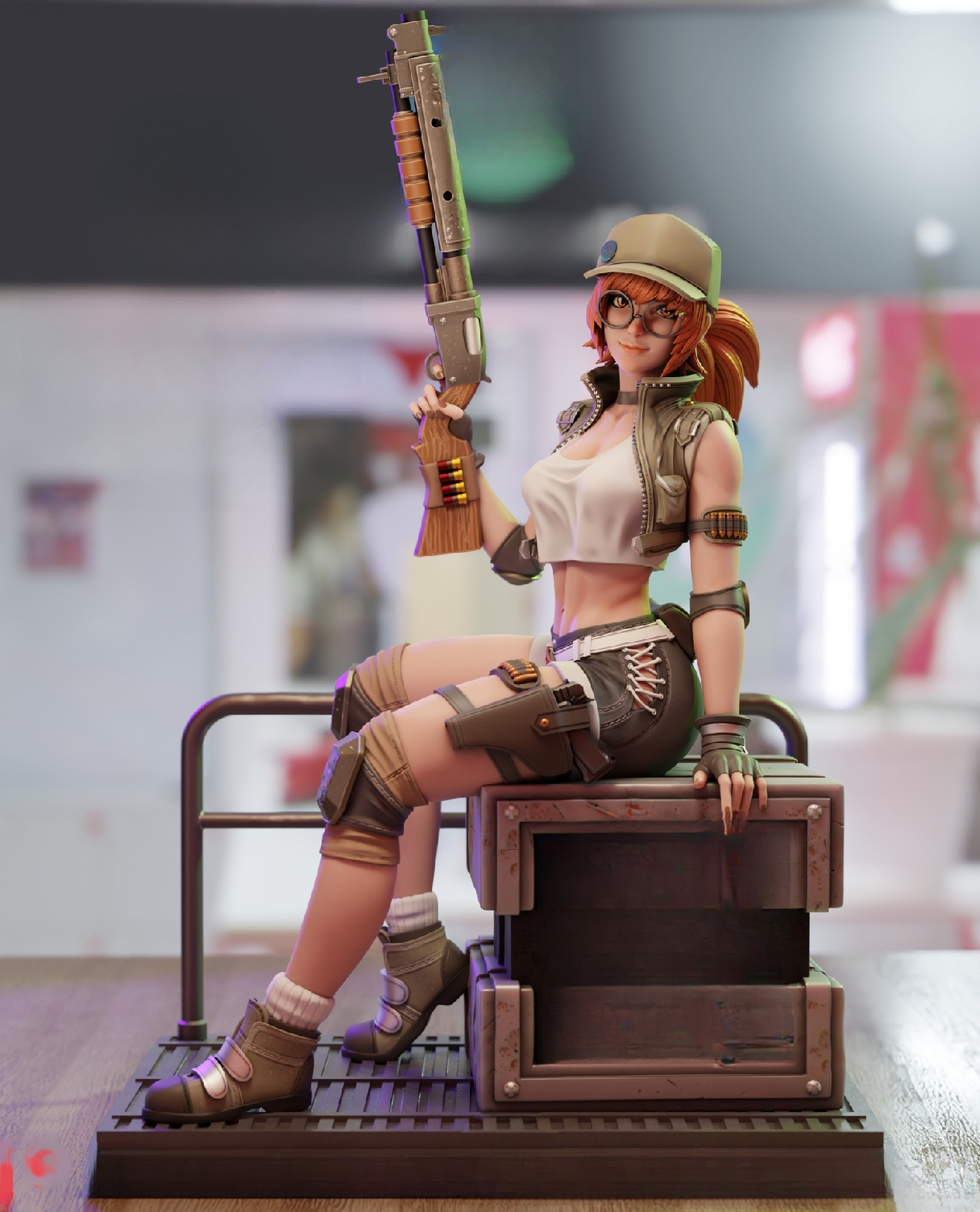 Fio Special Edition - Metal Slug - STL 3D Print Files - 3D Printed Garage Kit ガレージキット Resin Model Scale Figure フィギュア