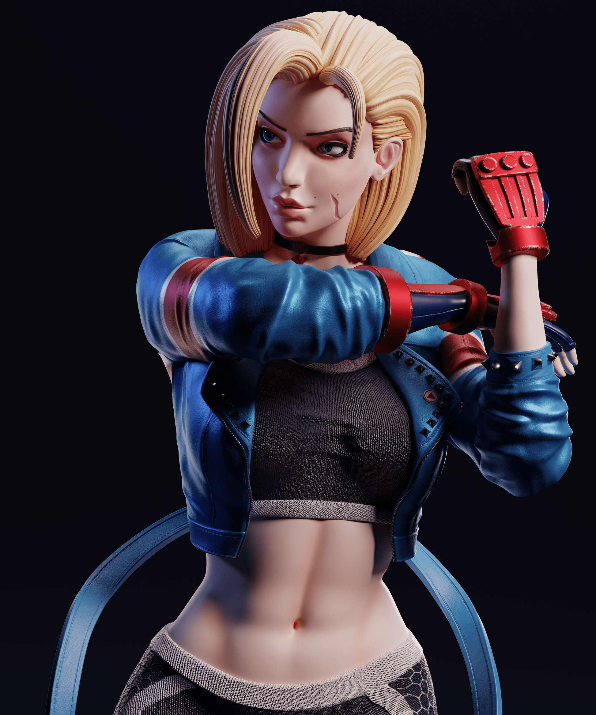 Cammy - Street Fighter 1/8 Scale - 3D Printed Garage Kit ガレージキット Resin Model Scale Figure フィギュア