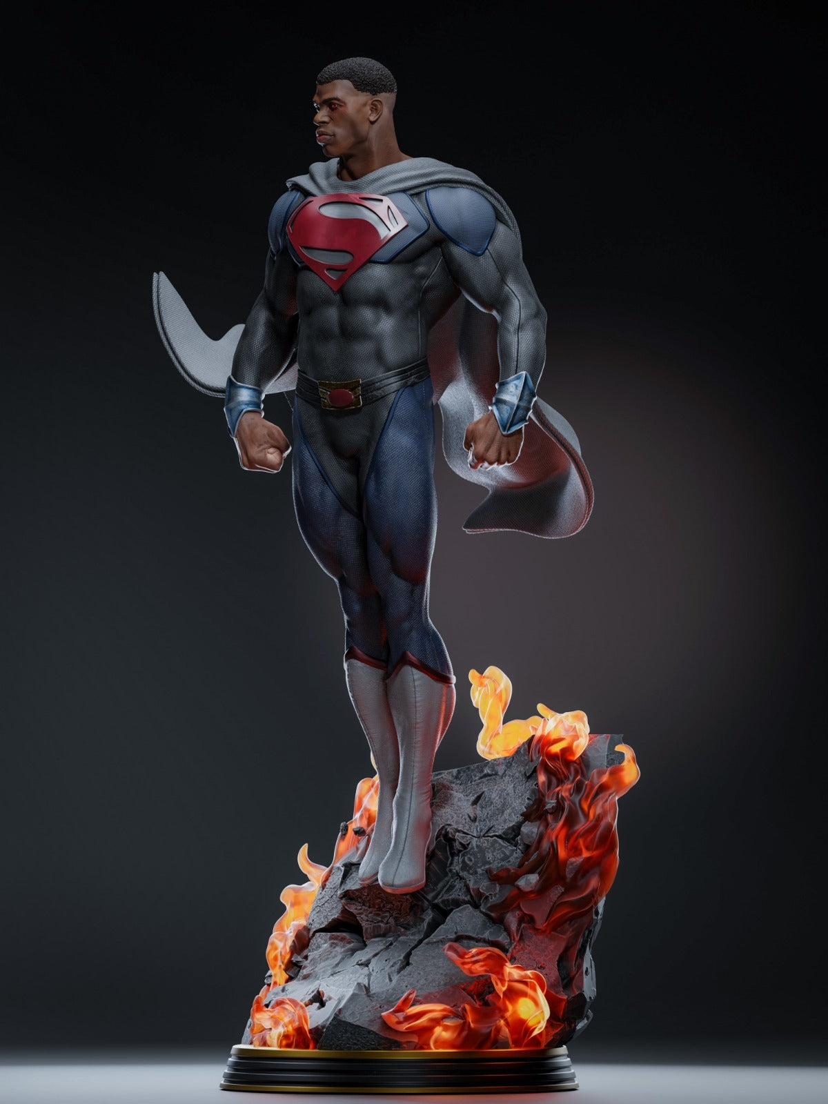 Val-Zod -Black Superman - DC Comics - STL 3D Print Files - 3D Printed Garage Kit ガレージキット Resin Model Scale Figure フィギュア
