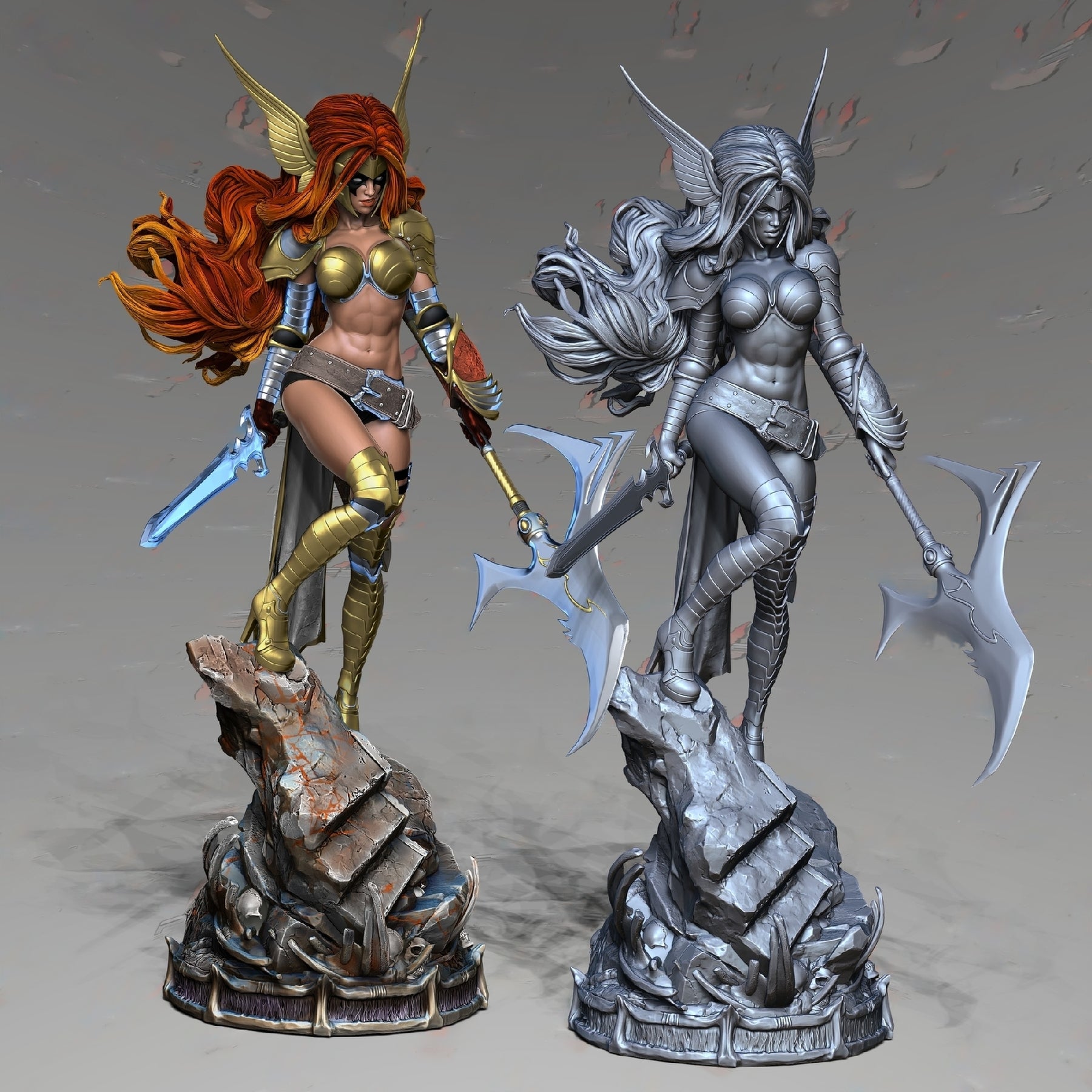 Angela - Spawn - Marvel Comics - STL 3D Print Files - 3D Printed Garage Kit ガレージキット Resin Model Scale Figure フィギュア