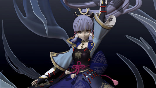 Kamisato Ayaka - Genshin Impact - STL 3D Print Files - 3D Printed Garage Kit ガレージキット Resin Model Scale Figure フィギュア