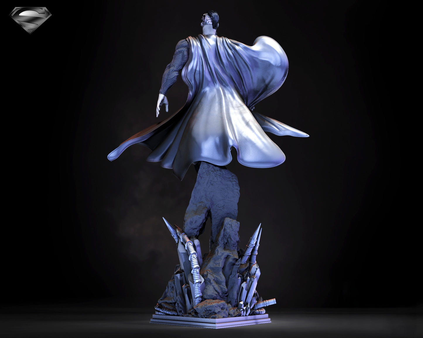 Cyborg Superman - DC COMICS - STL 3D Print Files - 3D Printed Garage Kit ガレージキット Resin Model Scale Figure フィギュア