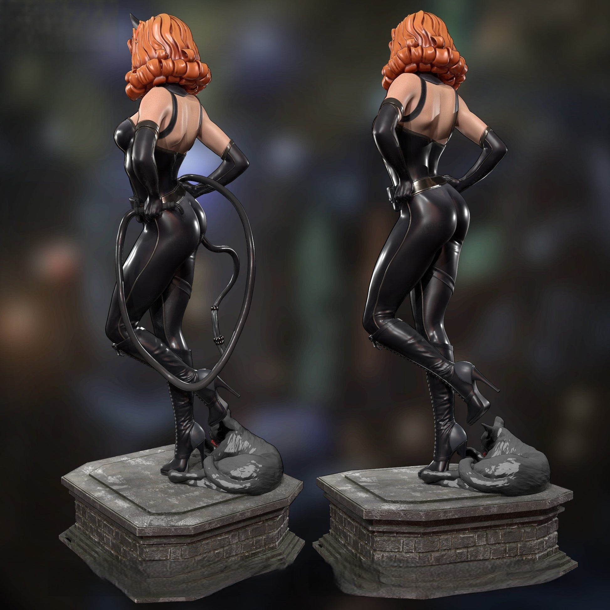 1606 Catwoman - DC Comics - STL 3D Print Files - 3D Printed Garage Kit ガレージキット Resin Model Scale Figure フィギュア
