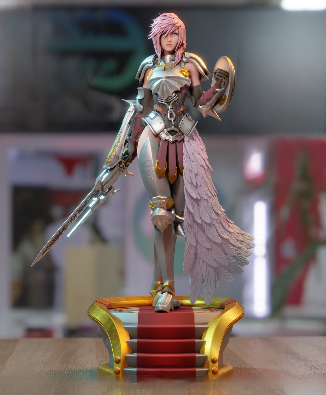 Lightning Special Edition - Final Fantasy - STL 3D Print Files - 3D Printed Garage Kit ガレージキット Resin Model Scale Figure フィギュア