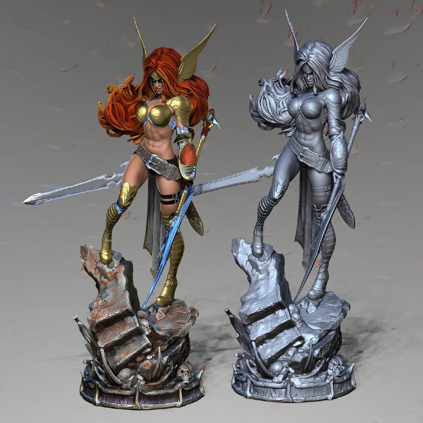 Angela - Spawn - Marvel Comics - STL 3D Print Files - 3D Printed Garage Kit ガレージキット Resin Model Scale Figure フィギュア