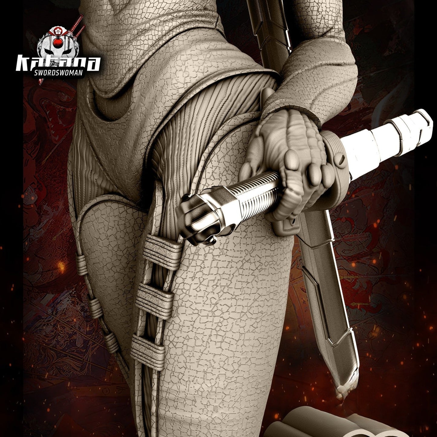 Katana - DC Comics - STL 3D Print Files - 3D Printed Garage Kit ガレージキット Resin Model Scale Figure フィギュア