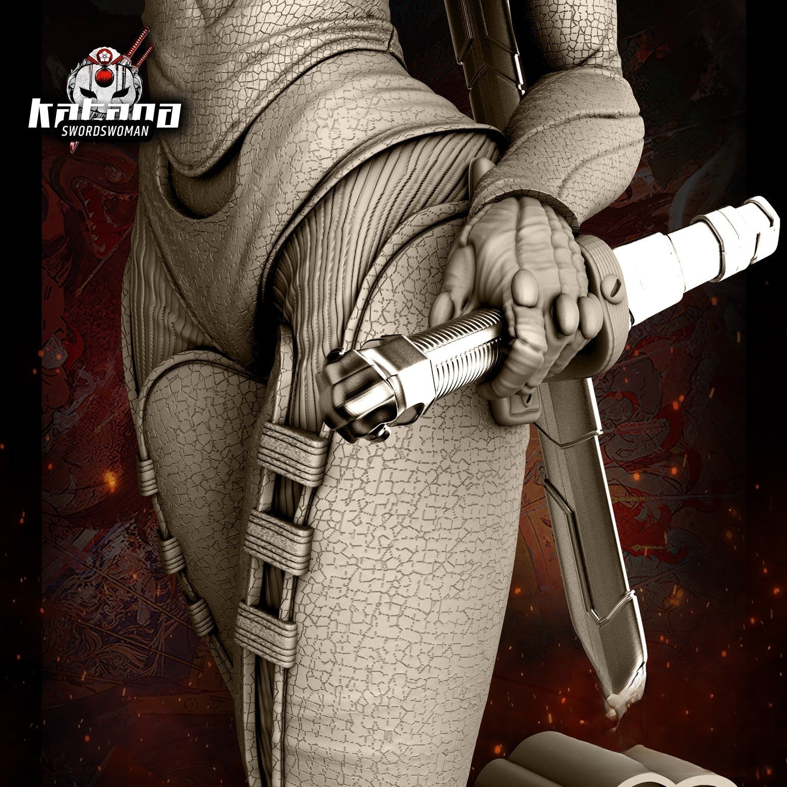 Katana - DC Comics - STL 3D Print Files - 3D Printed Garage Kit ガレージキット Resin Model Scale Figure フィギュア