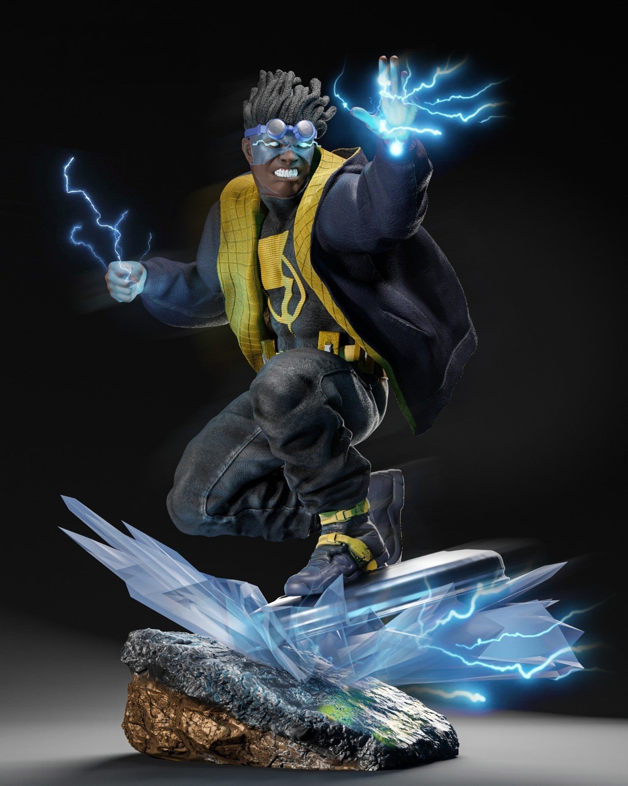 Static Shock - DC Comics 1/8 Scale - 3D Printed Garage Kit ガレージキット Resin Model Scale Figure フィギュア
