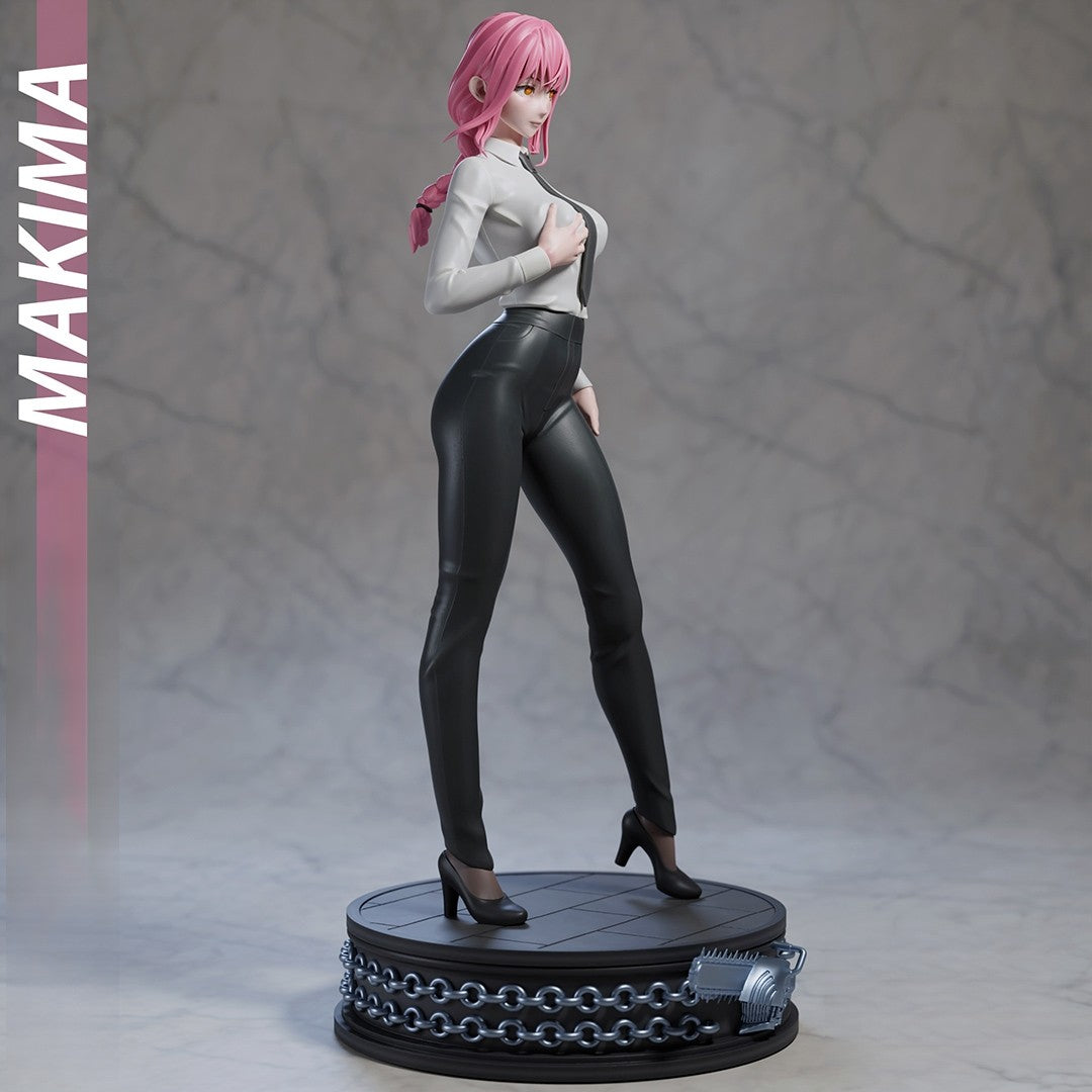 Makima Special Edition - Chainsaw Man - STL 3D Print Files - 3D Printed Garage Kit ガレージキット Resin Model Scale Figure フィギュア