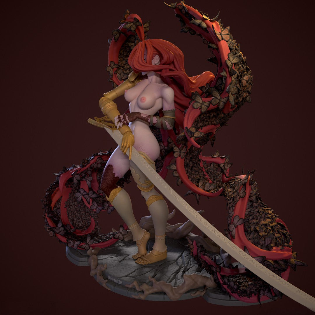 1583 Malenia Special Edition - Elden Ring - STL 3D Print Files - 3D Printed Garage Kit ガレージキット Resin Model Scale Figure フィギュア