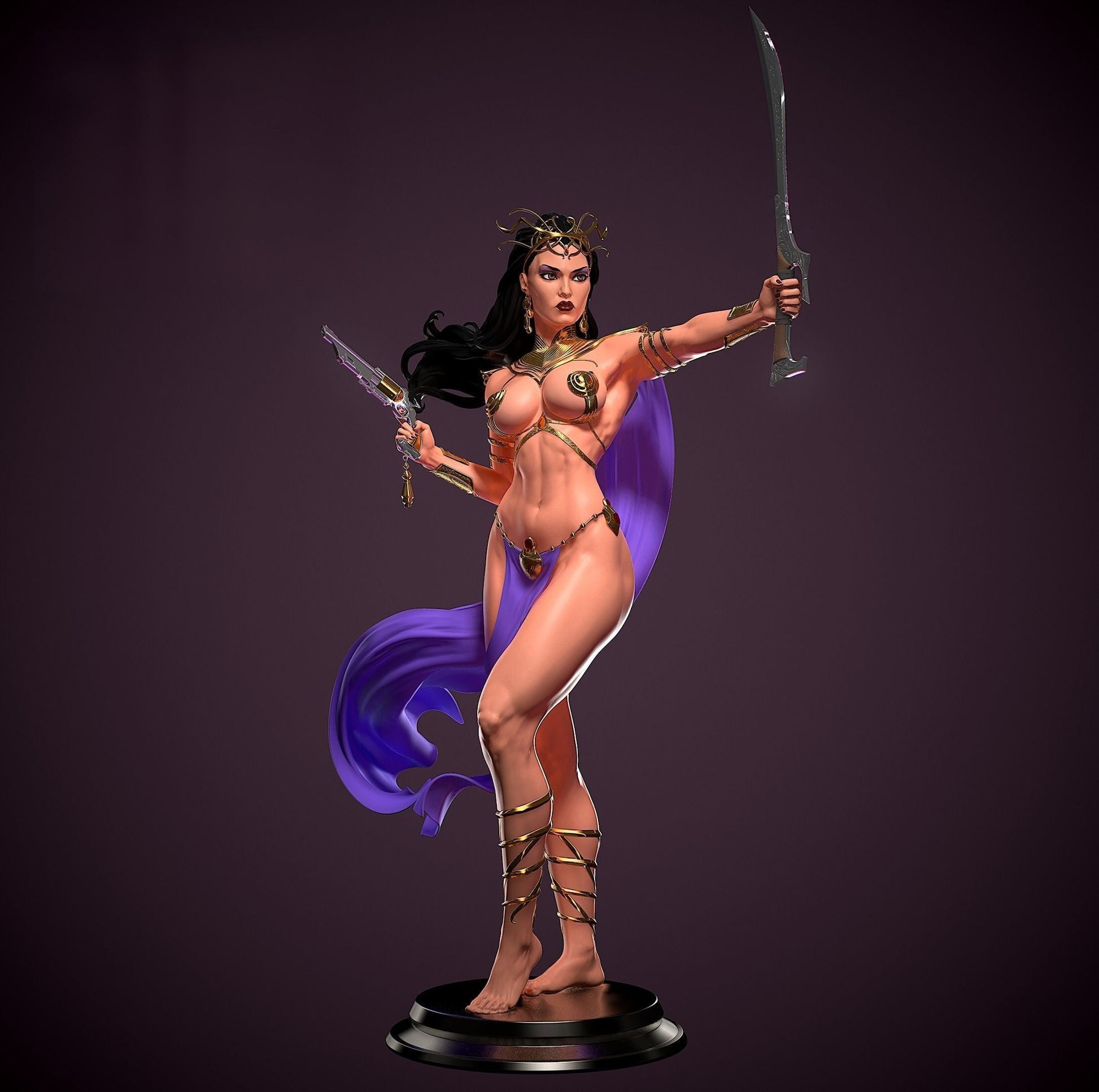 1254 Dejah Thoris Special Edition - STL 3D Print Files - 3D Printed Garage Kit ガレージキット Resin Model Scale Figure フィギュア