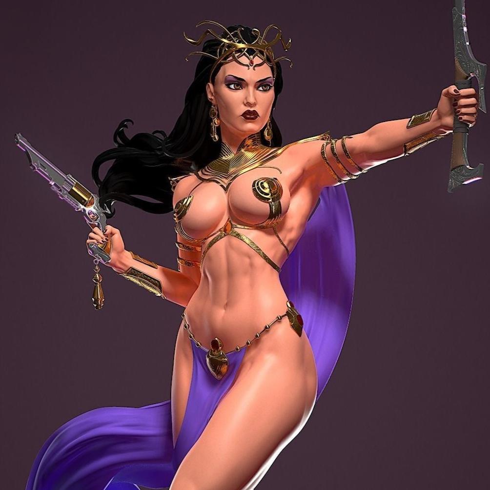 1254 Dejah Thoris Special Edition - STL 3D Print Files - 3D Printed Garage Kit ガレージキット Resin Model Scale Figure フィギュア