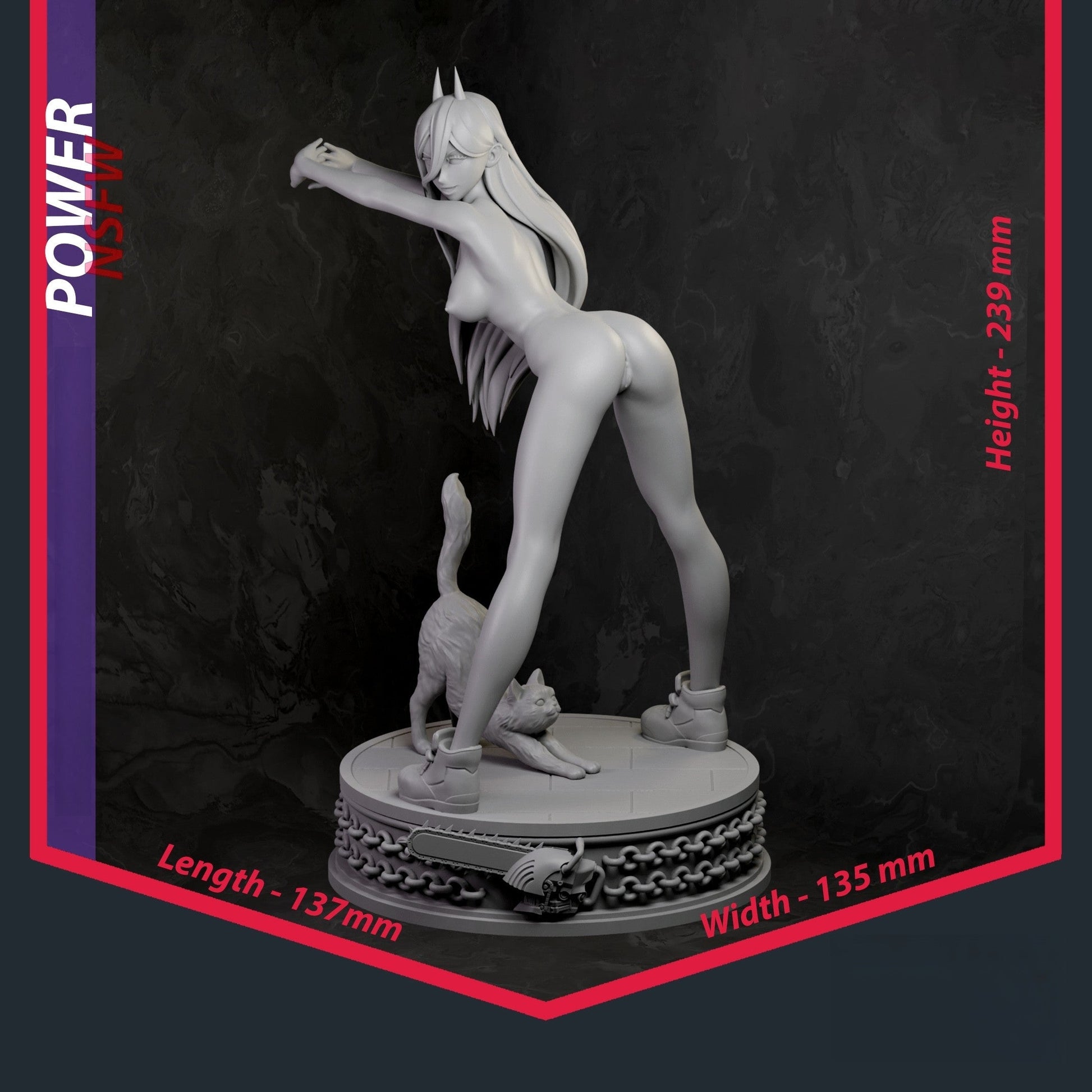 1519 Power Special Edition - Chainsaw Man - STL 3D Print Files - 3D Printed Garage Kit ガレージキット Resin Model Scale Figure フィギュア