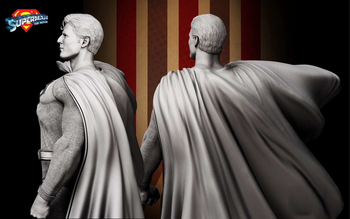 Superman 1978 - STL 3D Print Files - 3D Printed Garage Kit ガレージキット Resin Model Scale Figure フィギュア