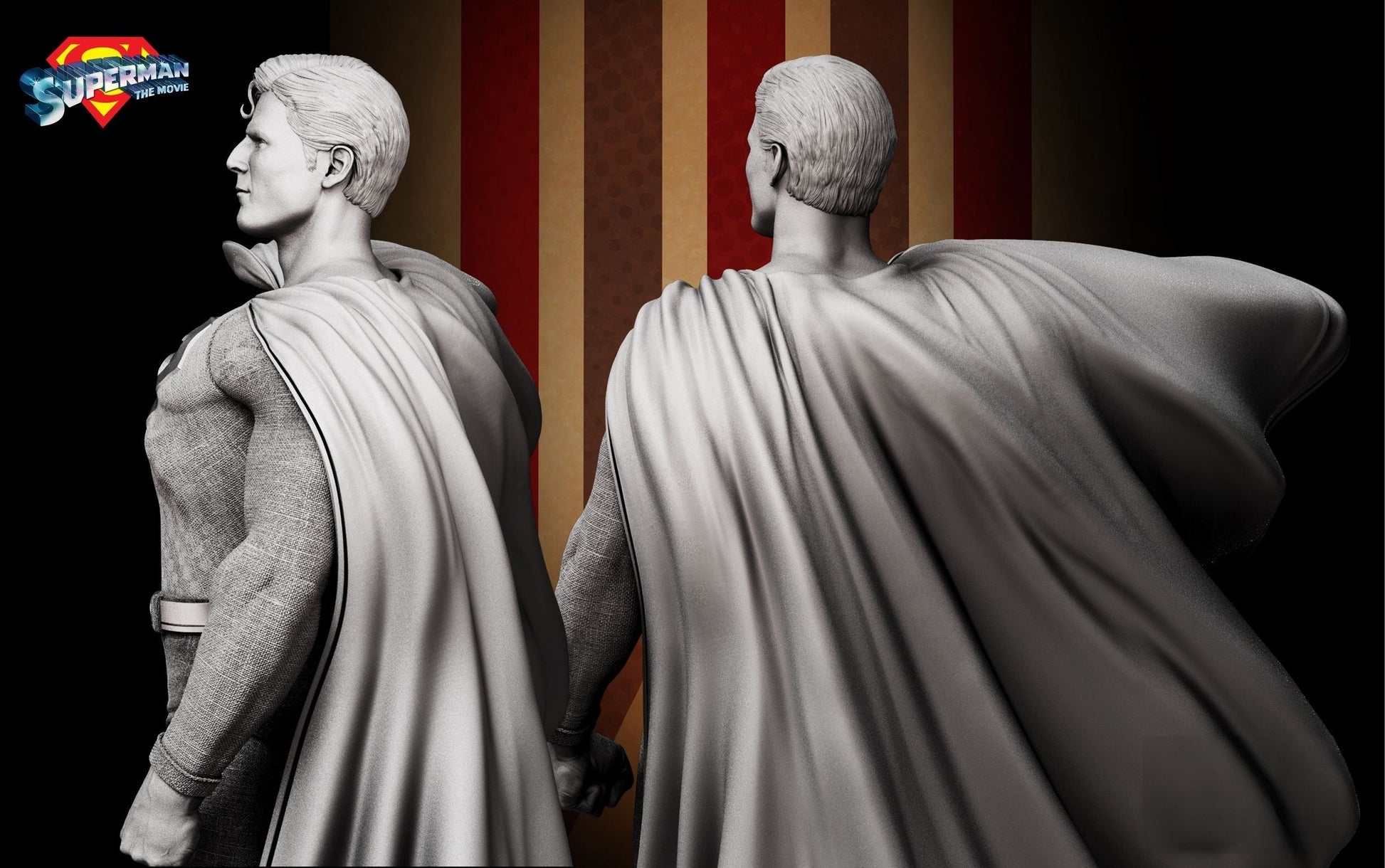 Superman 1978 - STL 3D Print Files - 3D Printed Garage Kit ガレージキット Resin Model Scale Figure フィギュア
