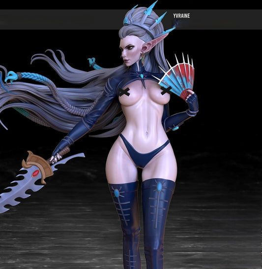 Yvraine Special Edition with Gyrinx - Warhammer 40K 1/8 Scale - 3D Printed Garage Kit ガレージキット Resin Model Scale Figure フィギュア