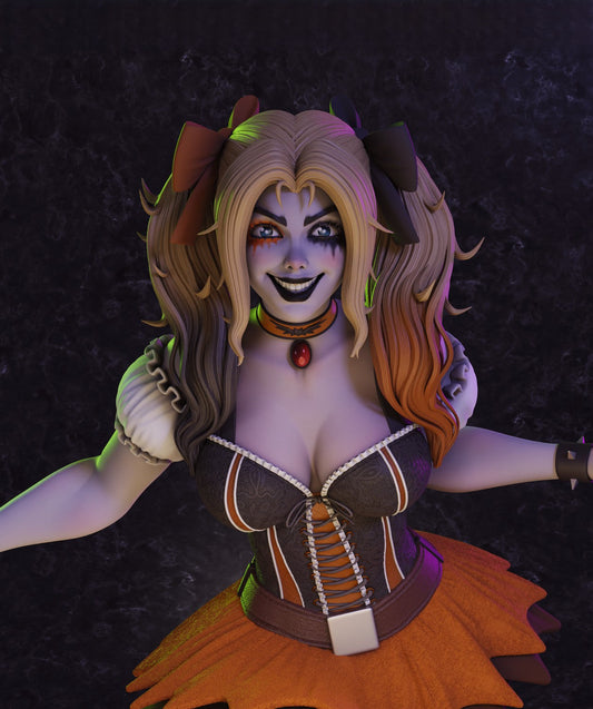 1570 Harley Quinn Halloween - DC Comics - STL 3D Print Files - 3D Printed Garage Kit ガレージキット Resin Model Scale Figure フィギュア