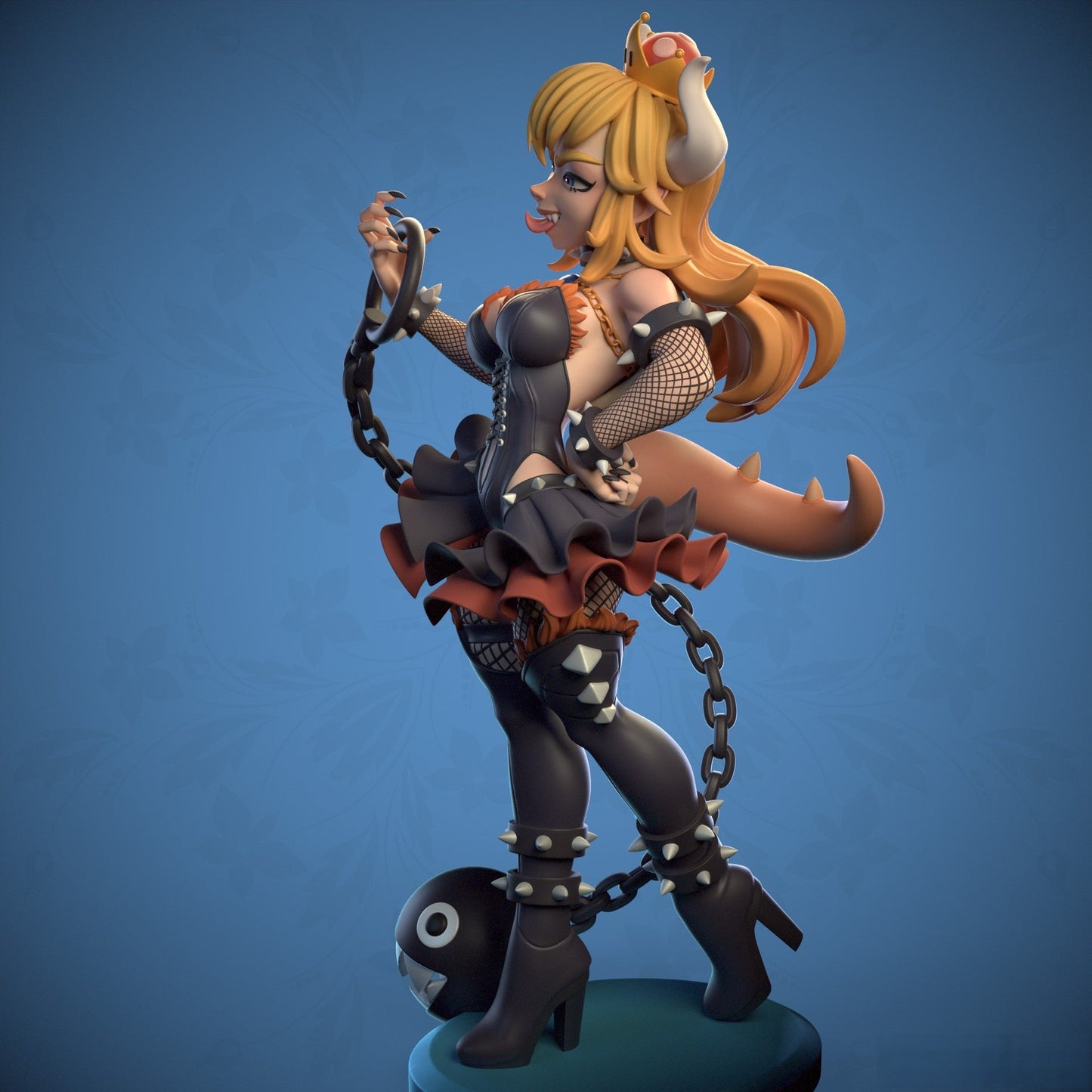 Bowsette Special Edition - Super Mario - STL 3D Print Files - 3D Printed Garage Kit ガレージキット Resin Model Scale Figure フィギュア