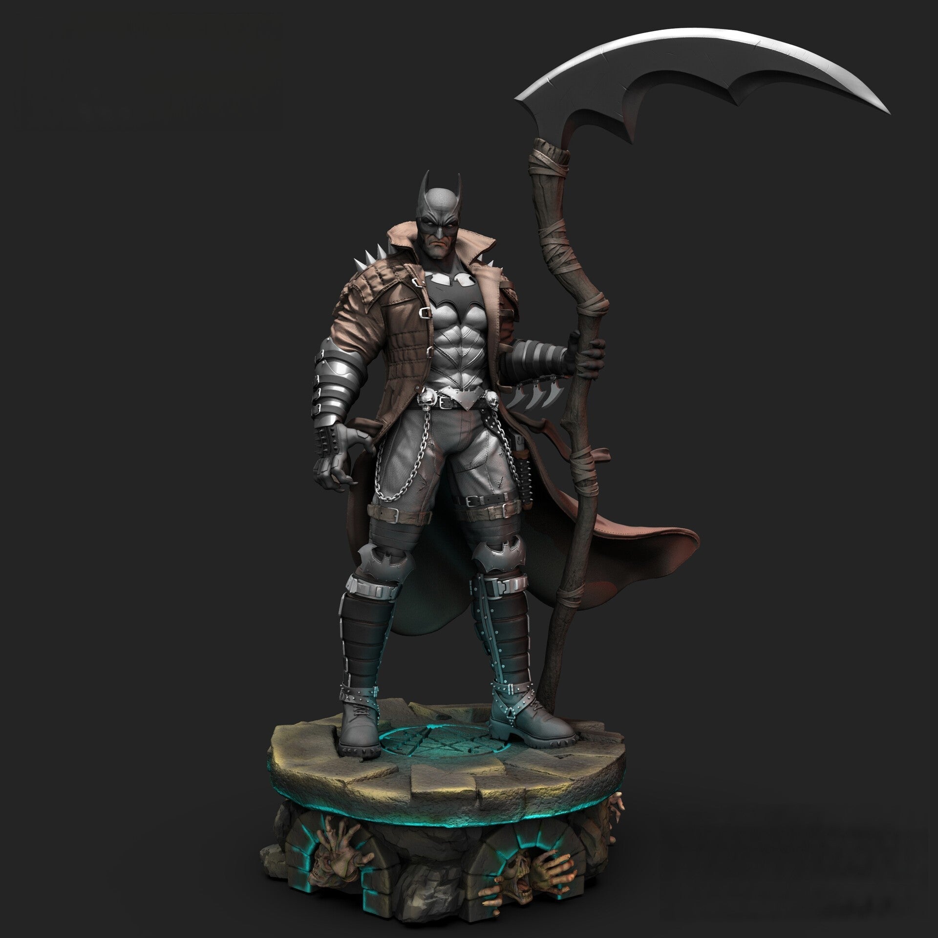 BATMAN - LORD OF DEATH - STL 3D Print Files - 3D Printed Garage Kit ガレージキット Resin Model Scale Figure フィギュア