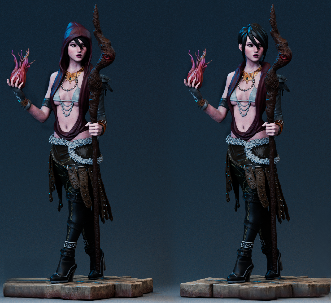 Morrigan - Dragon Age 1/8 Scale - 3D Printed Garage Kit ガレージキット Resin Model Scale Figure フィギュア
