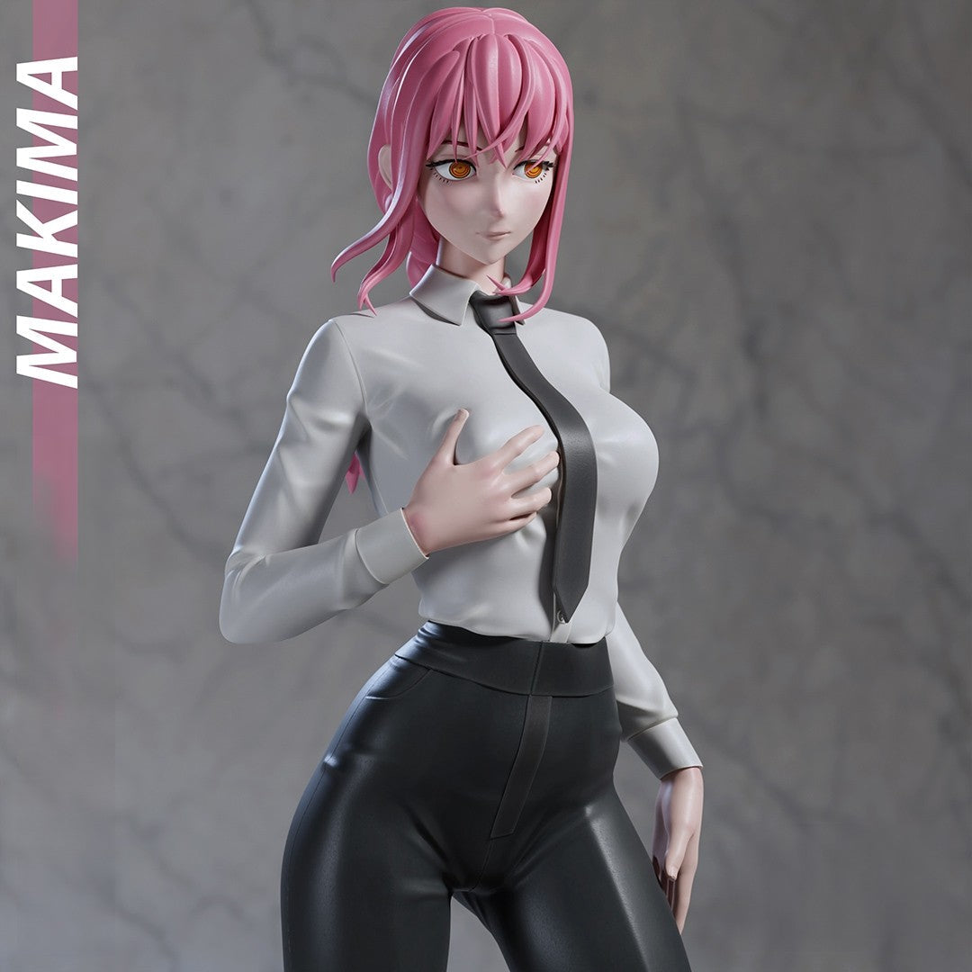Makima Special Edition - Chainsaw Man - STL 3D Print Files - 3D Printed Garage Kit ガレージキット Resin Model Scale Figure フィギュア