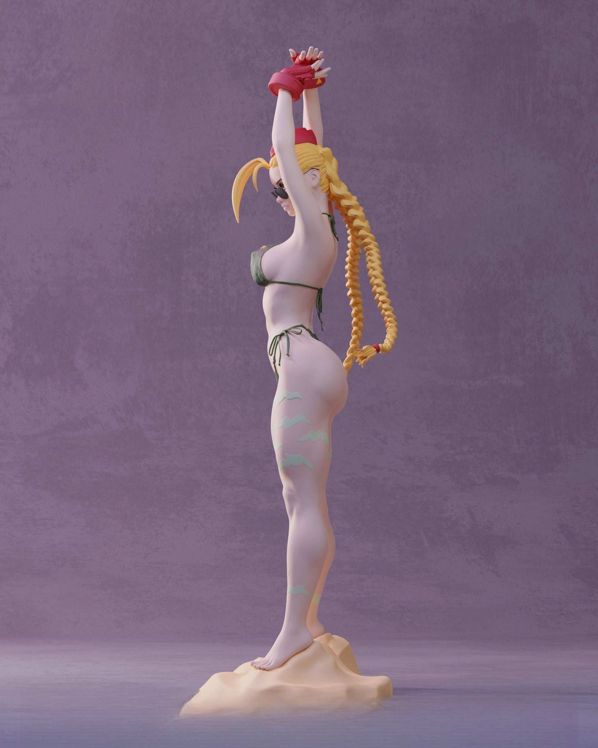 Cammy Bikini Special Edition - Street Fighter - STL 3D Print Files - 3D Printed Garage Kit ガレージキット Resin Model Scale Figure フィギュア