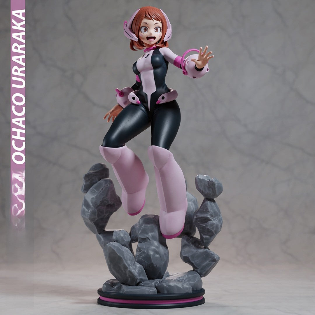 Ochaco Uraraka Special Edition - My Hero Academia - STL 3D Print Files - 3D Printed Garage Kit ガレージキット Resin Model Scale Figure フィギュア