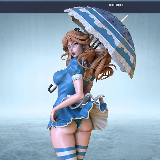 Alice Waifu Special Edition - STL 3D Print Files - 3D Printed Garage Kit ガレージキット Resin Model Scale Figure フィギュア