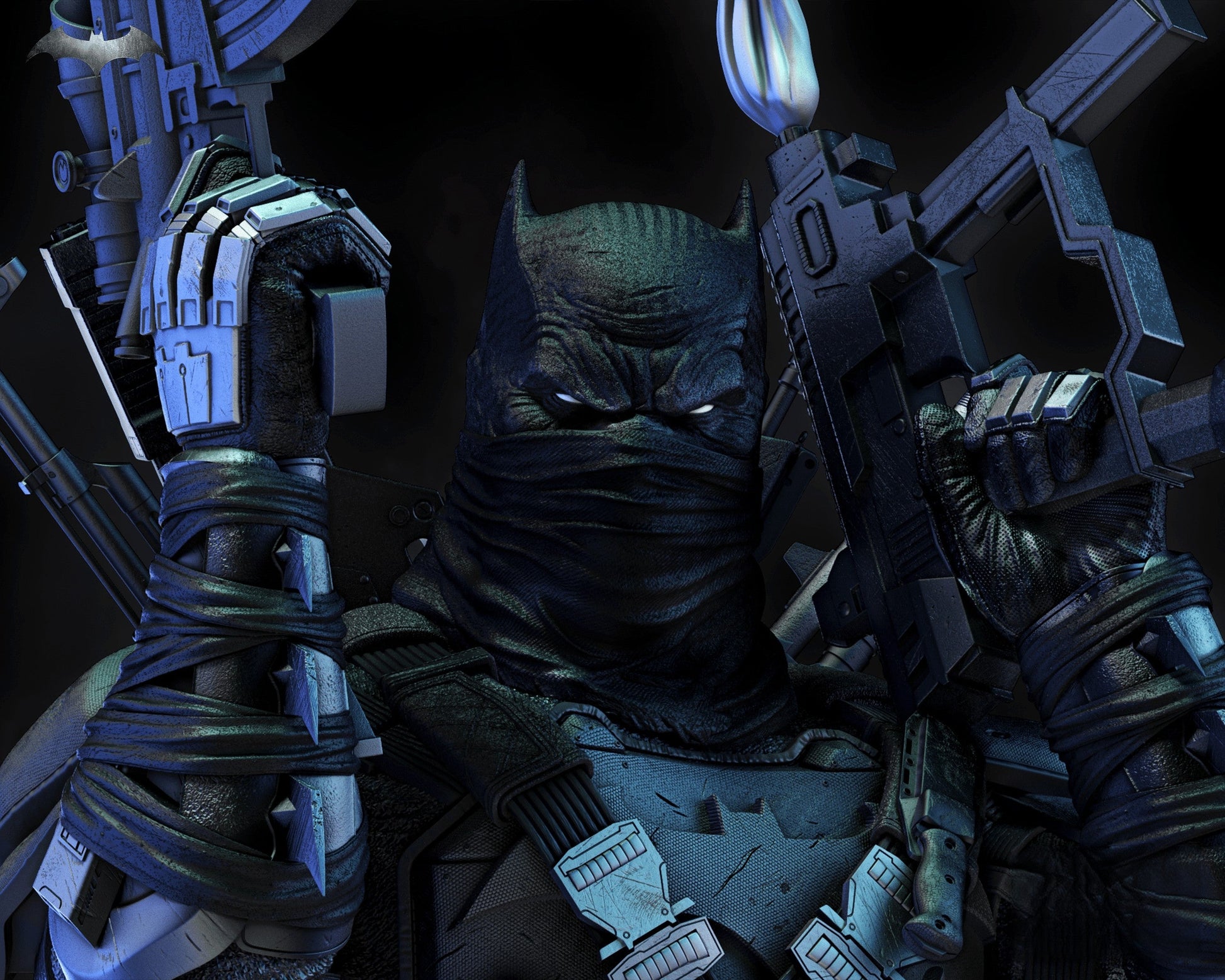Grim Knight - Batman - STL 3D Print Files - 3D Printed Garage Kit ガレージキット Resin Model Scale Figure フィギュア