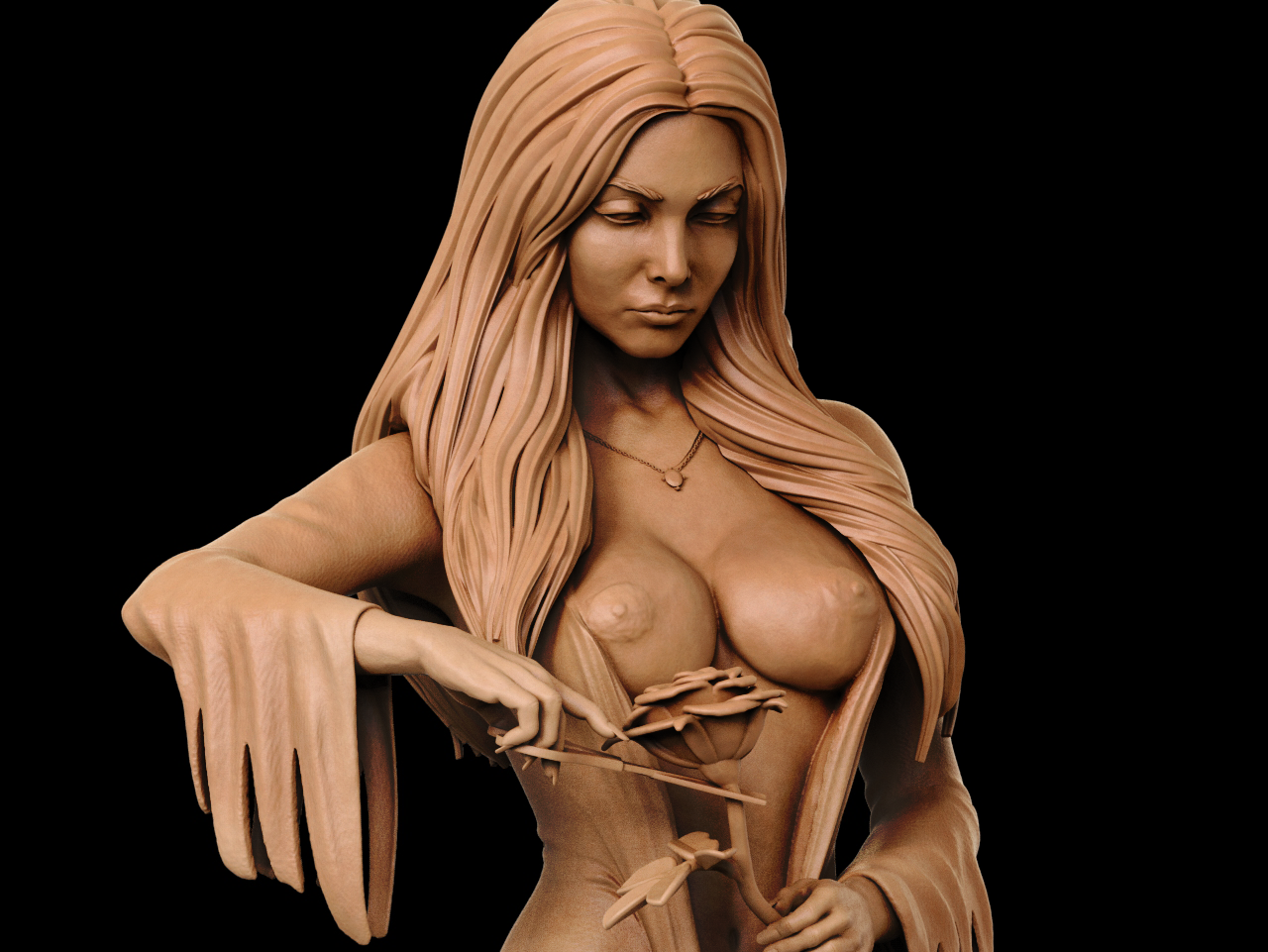 Morticia Addams Special Edition - Addams Family - STL 3D Print Files - 3D Printed Garage Kit ガレージキット Resin Model Scale Figure フィギュア