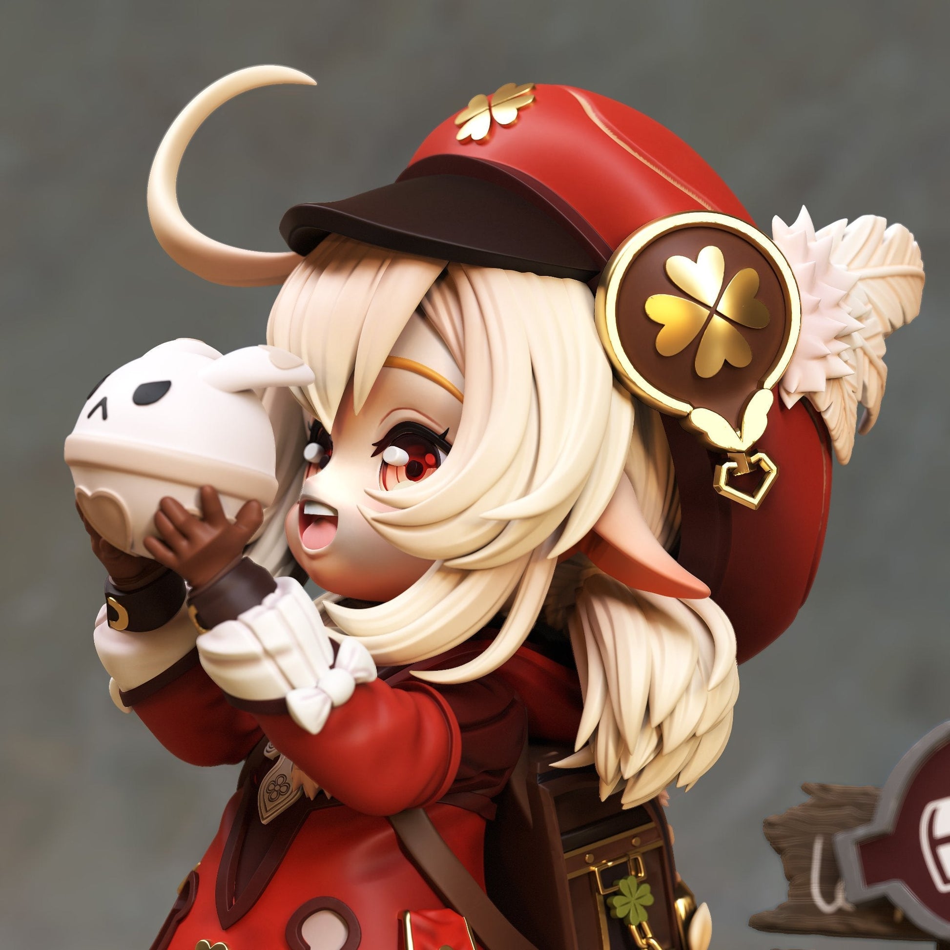 Chibi Klee - Genshin Impact - STL 3D Print Files - 3D Printed Garage Kit ガレージキット Resin Model Scale Figure フィギュア
