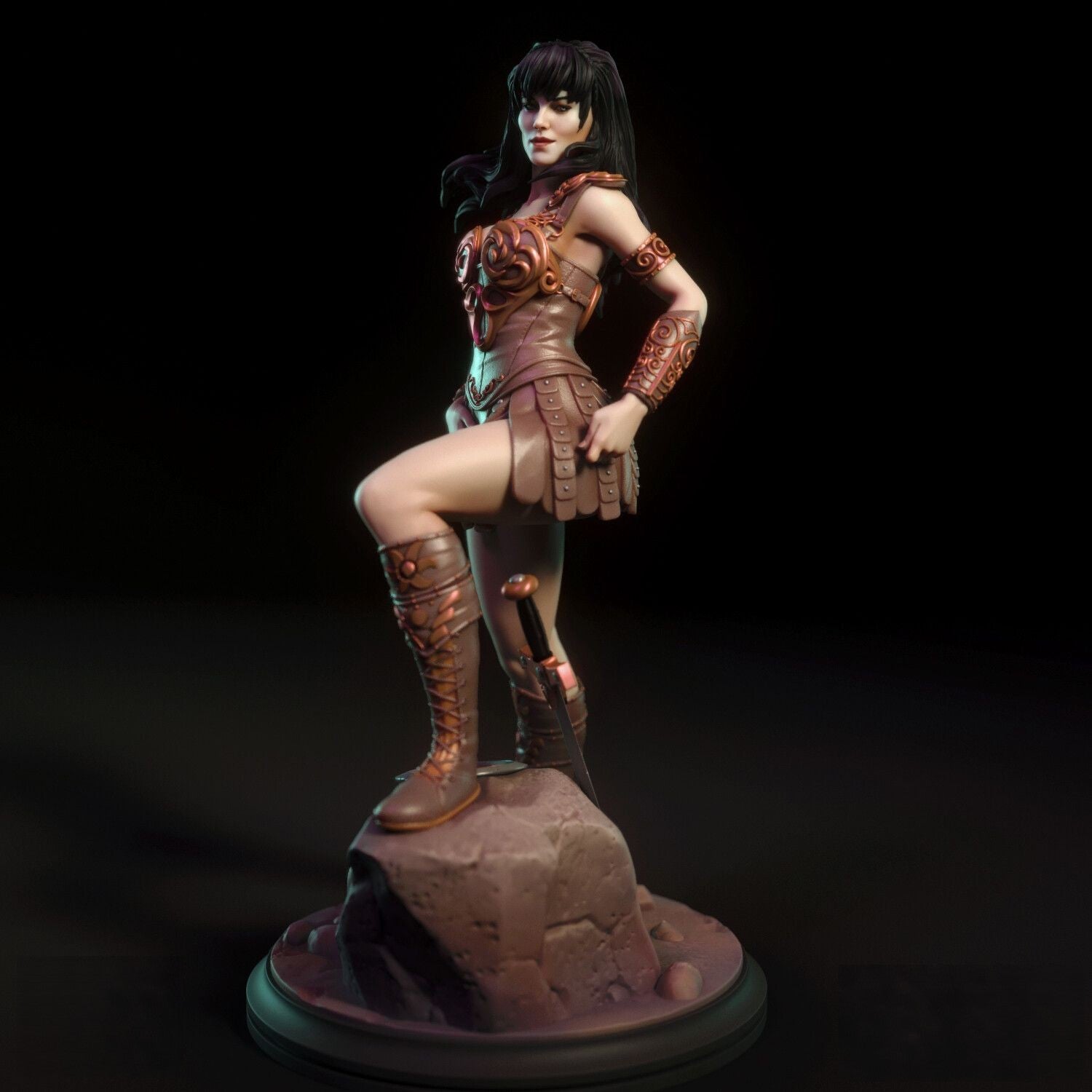 Xena Special Edition - Warrior Princess - STL 3D Print Files - 3D Printed Garage Kit ガレージキット Resin Model Scale Figure フィギュア