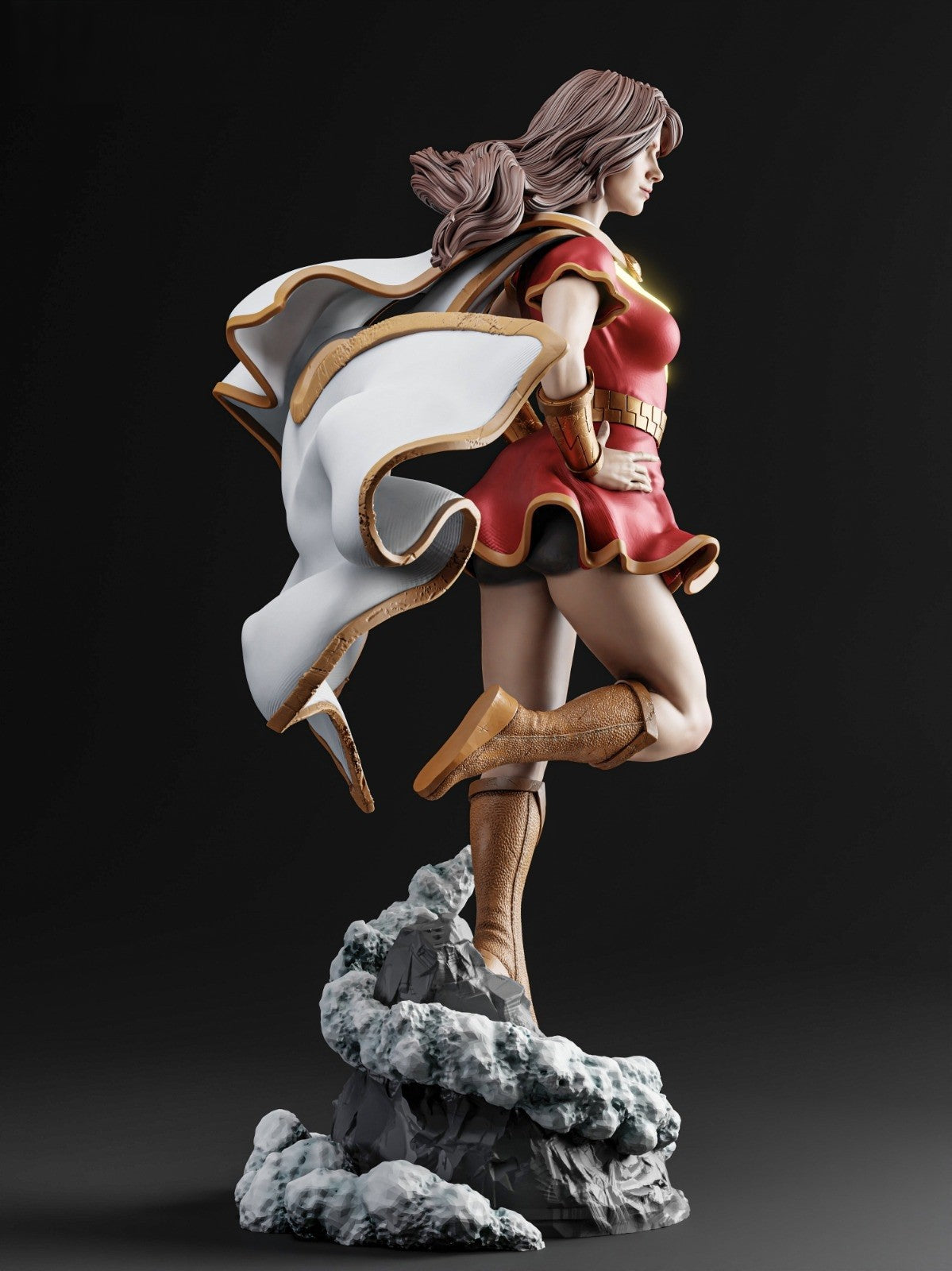 Mary Marvel - DC Comics - STL 3D Print Files - 3D Printed Garage Kit ガレージキット Resin Model Scale Figure フィギュア