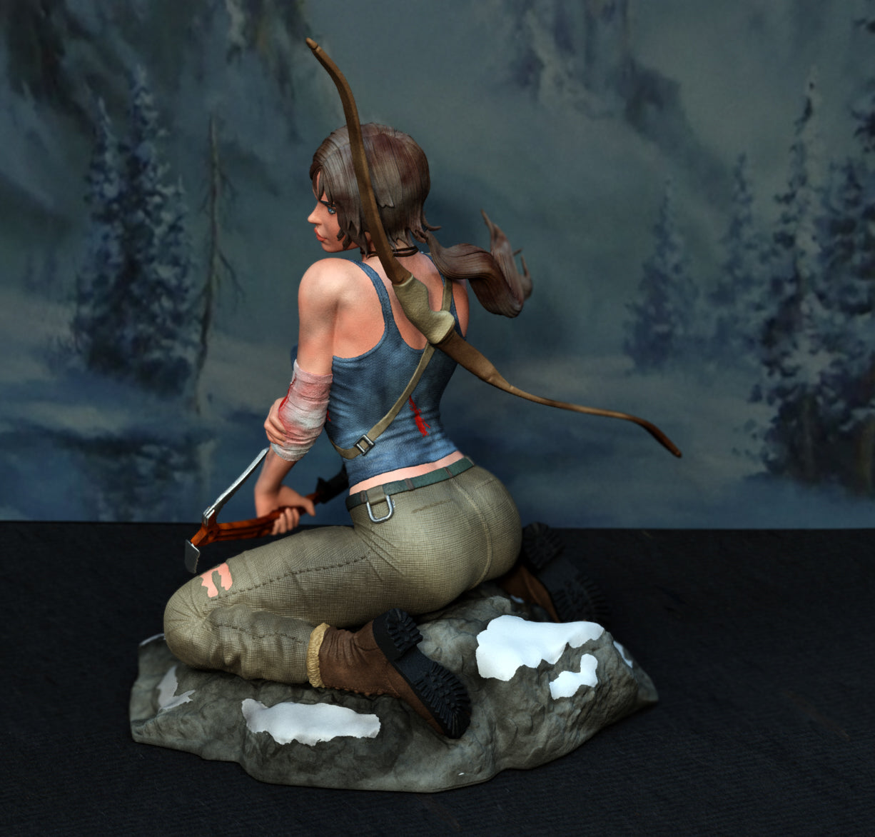Laraa Craaft Special Edition - Tomb Raider - STL 3D Print Files - 3D Printed Garage Kit ガレージキット Resin Model Scale Figure フィギュア