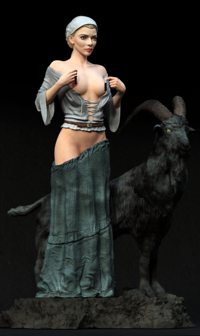 Anya Taylor Joy Special Edition - The Witch - STL 3D Print Files - 3D Printed Garage Kit ガレージキット Resin Model Scale Figure フィギュア